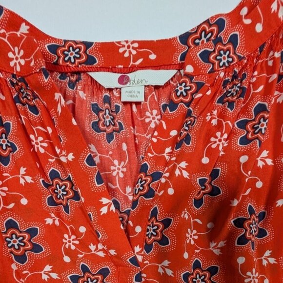 Boden Maya Top Peasant Boho Bohemian Size 6 - Picture 7 of 8